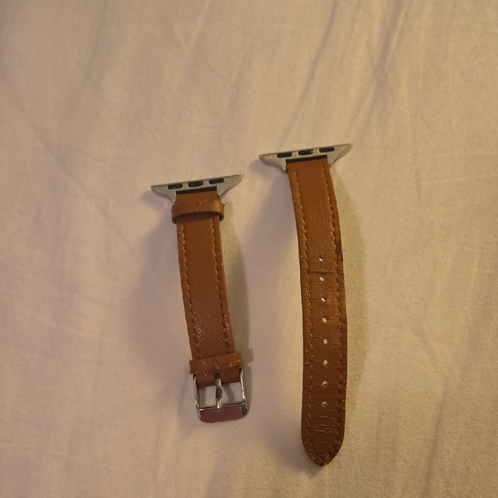 Apple Watch Brown Genuine Leather Watch Strap 40mm